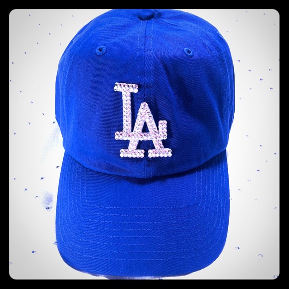 New La Dodgers Bling Hat With Swarovski 
